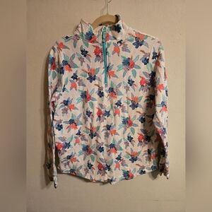 Vera Bradley Colorful Floral Zip-Up Size Medium